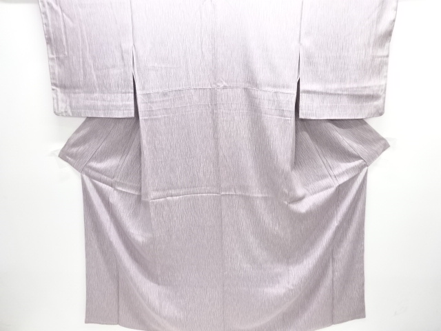 よろけ縞模様一つ紋小紋着物